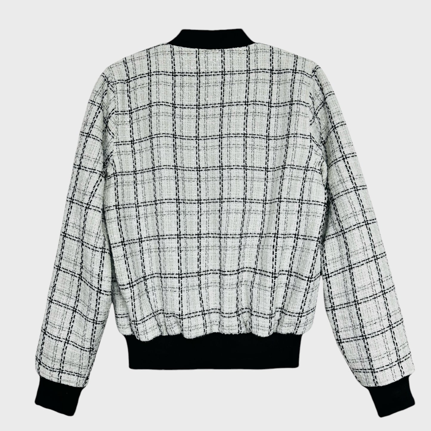 Bomber Jacket Tweed Marfil