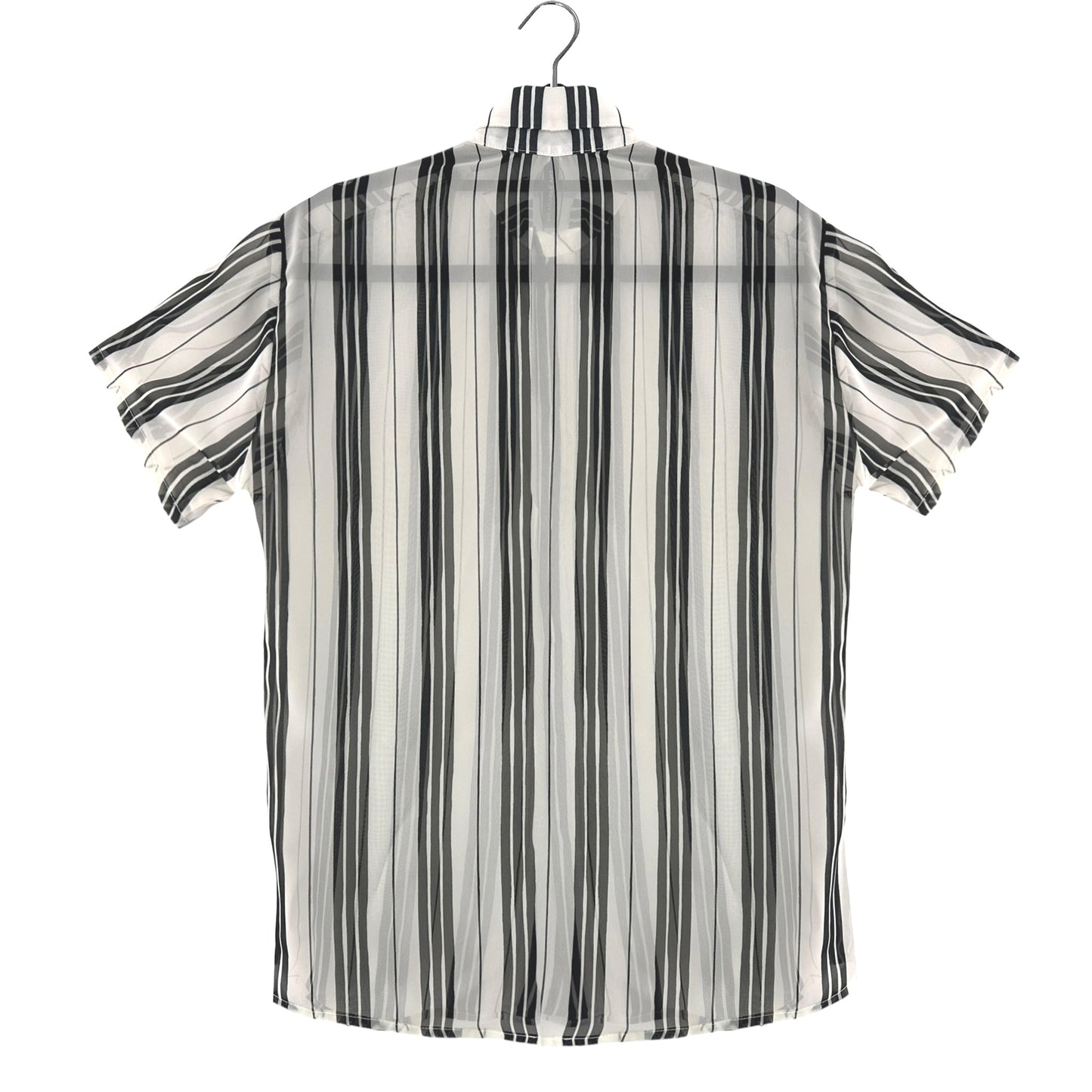 Camisa - Franjas beige/negro