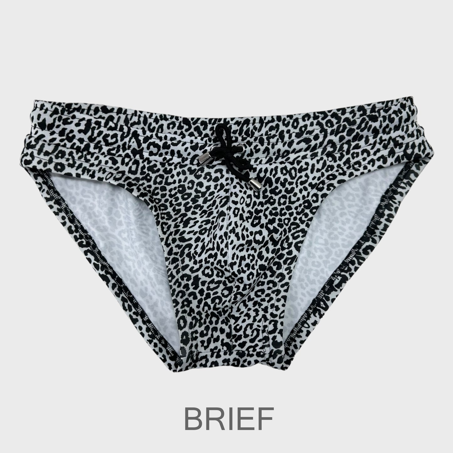 Bañador Leopardo Blanco y Negro