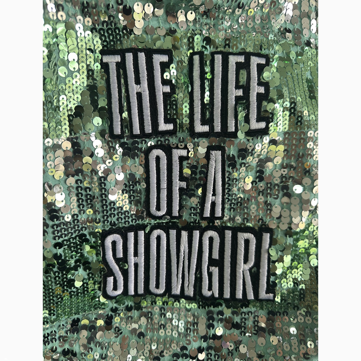 Bomber Jacket THE LIFE OF A SHOWGIRL (VERDE)