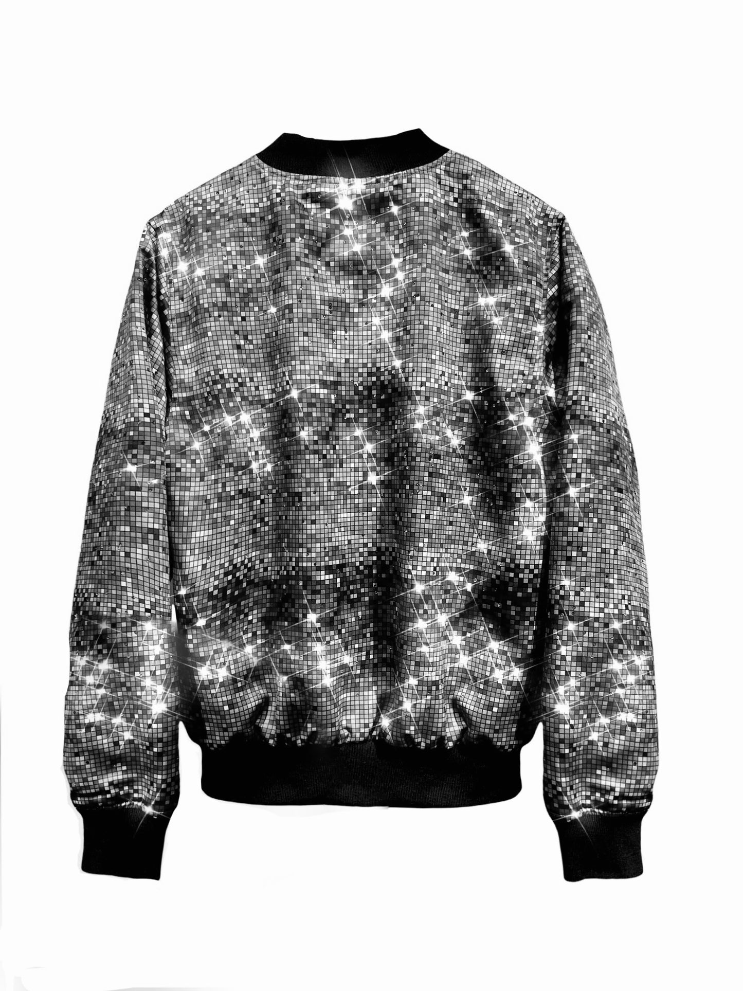 Bomber Jacket DISCO (gris sin cristales)