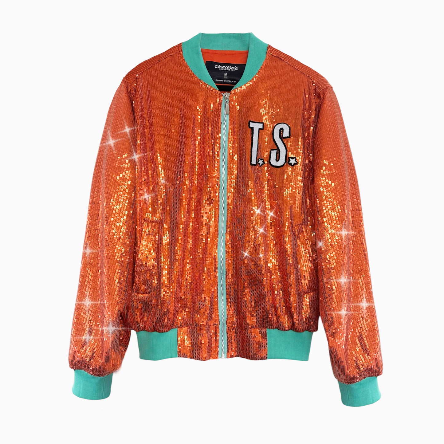 Bomber Jacket THE LIFE OF A SHOWGIRL (NARANJA)