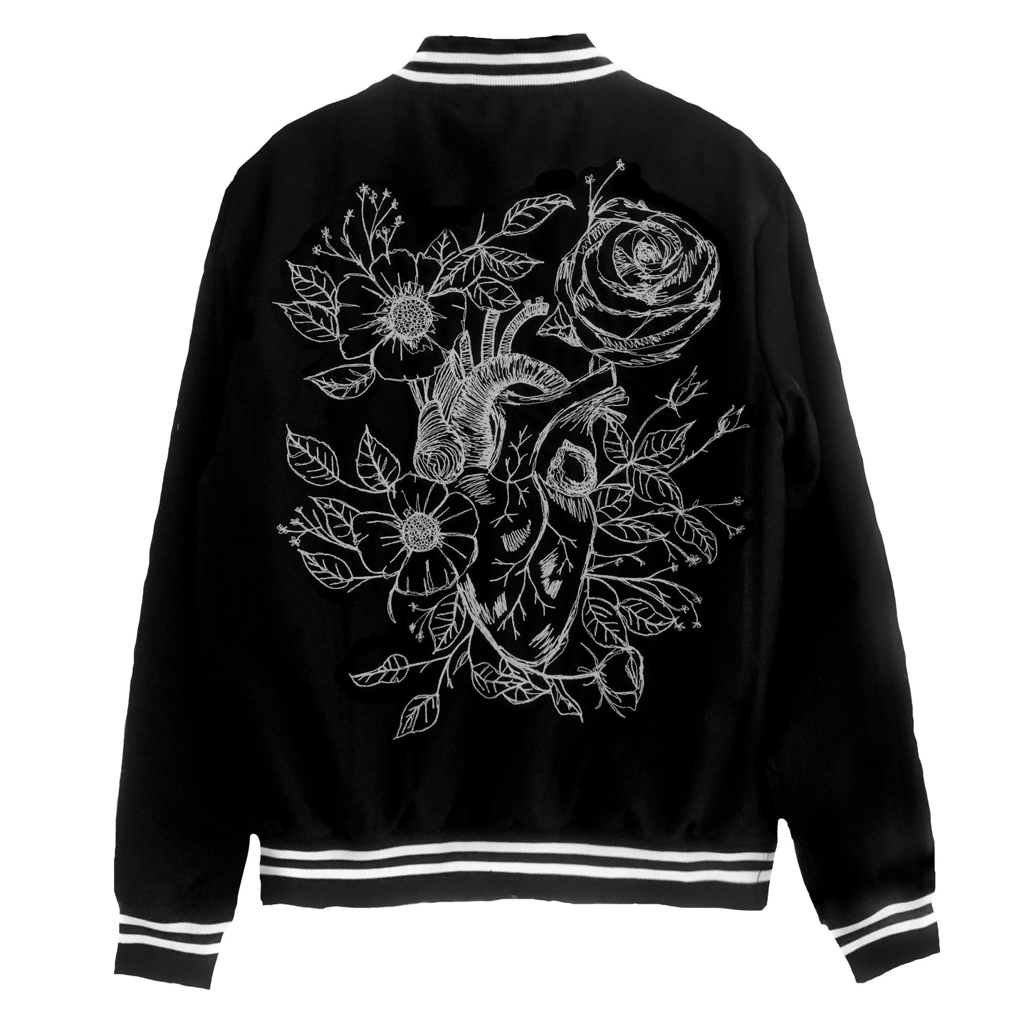 Bomber Jacket Corazón Bordado