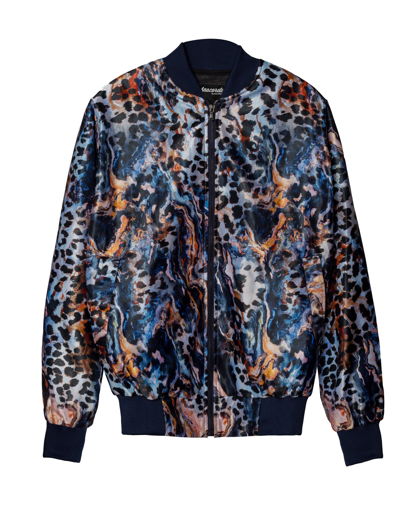Bomber Jacket Leopardo Azul