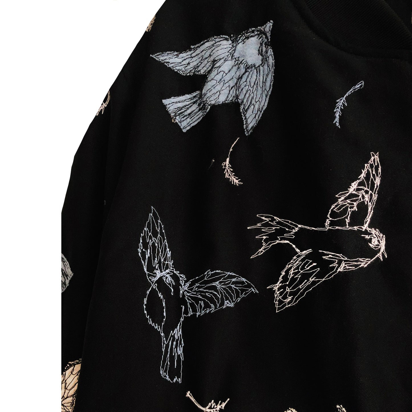 Bomber Jacket pajaritos azules.