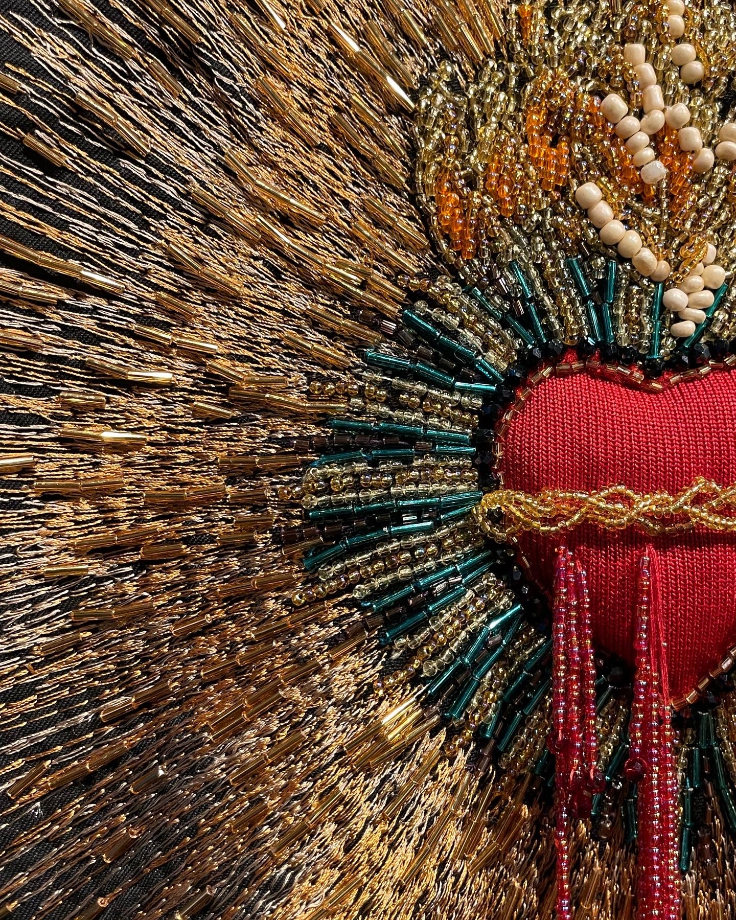 Bomber Jacket Corazón Bordado en 3D