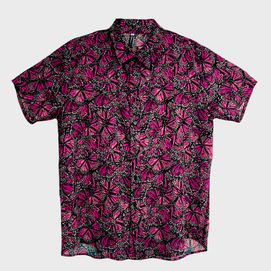 Camisa Mariposas (color fuccia)