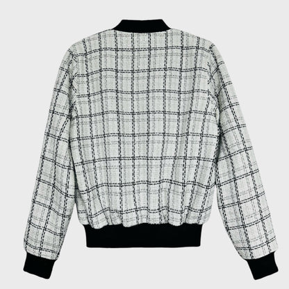 Bomber Jacket Tweed Marfil
