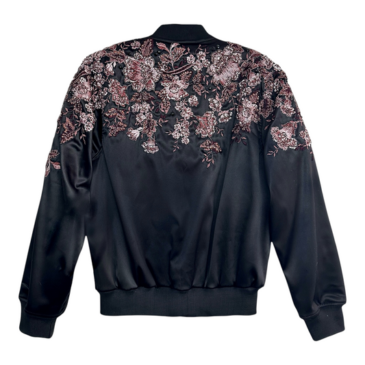 Bomber Jacket Black Cherry (Bordada)