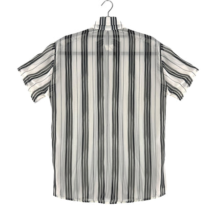 Camisa - Franjas beige/negro