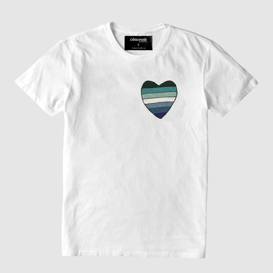 Tee PRIDE Corazón Bandera Gay