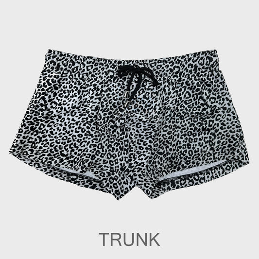 Bañador Leopardo Blanco y Negro (TRUNK)