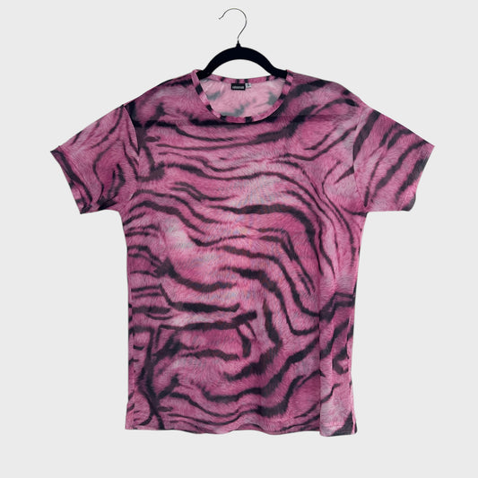 Tee mesh ZEBRA ROSA con mangas