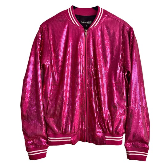 Bomber Jacket Lentejuelas Rosas