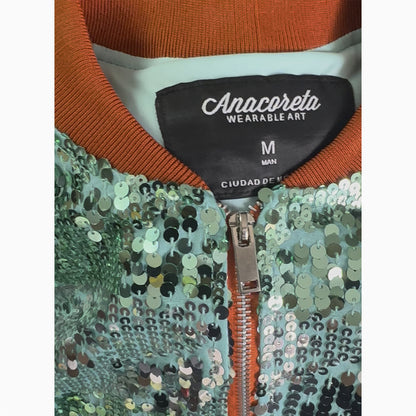 Bomber Jacket THE LIFE OF A SHOWGIRL (VERDE)
