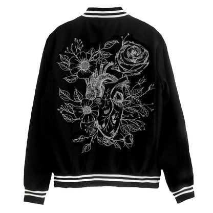 Bomber Jacket Corazón Bordado