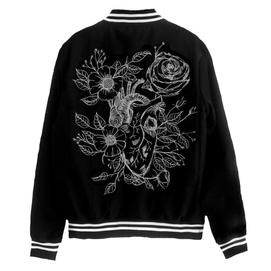 Bomber Jacket Corazón Bordado