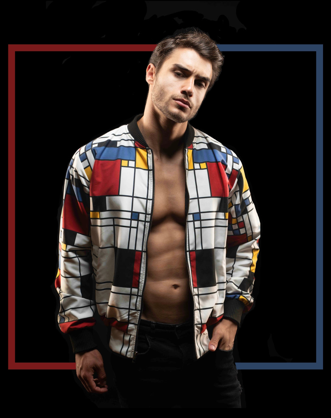 Bomber Jacket Mondrian