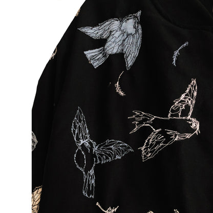 Bomber Jacket pajaritos azules.